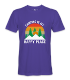 Camping Is My Happy Place - T-shirt