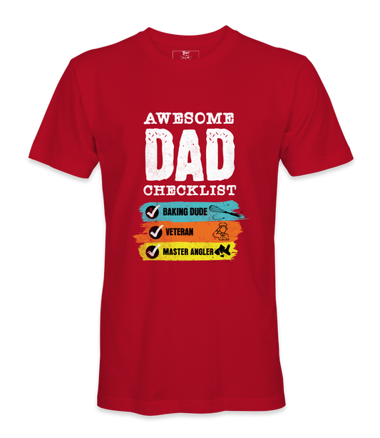 Awesome Dad Checklist T-Shirt