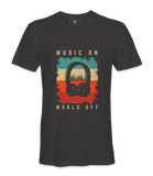 Music ON World Off - T-shirt