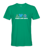 Peace, Love, Earth - T-shirt