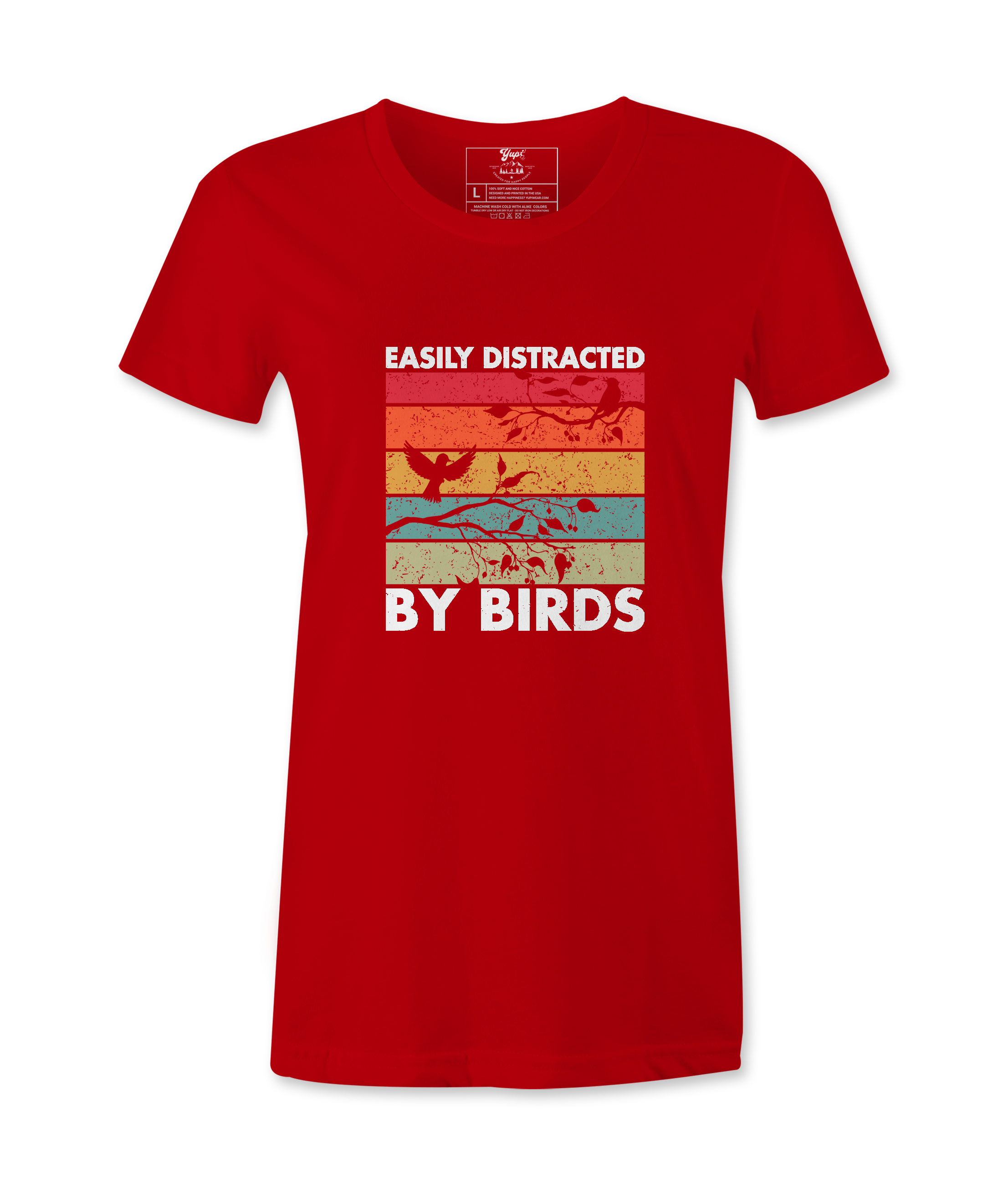 Easily Distracted By Birds - Female  Tshirt