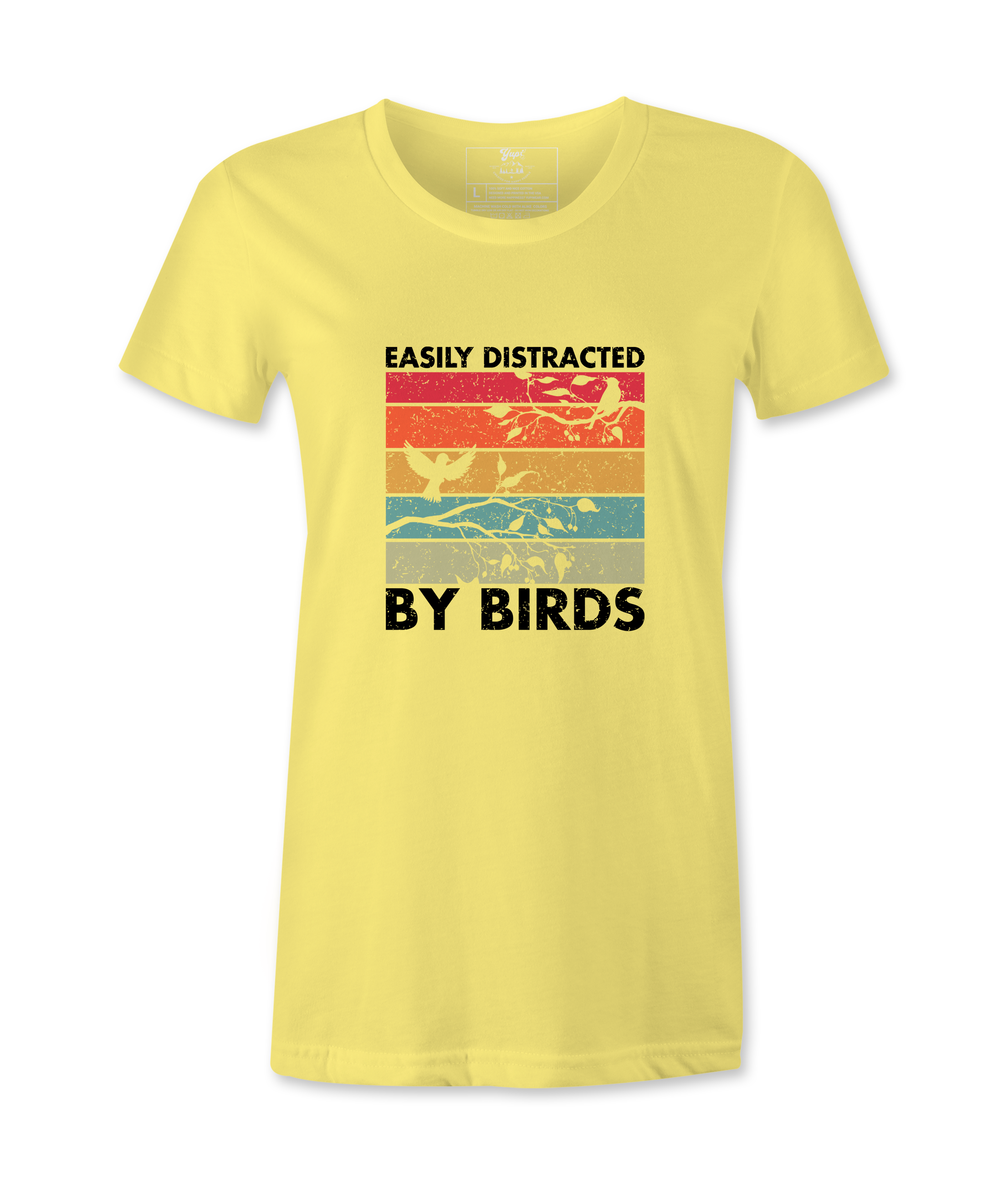 Easily Distracted By Birds - Female  Tshirt