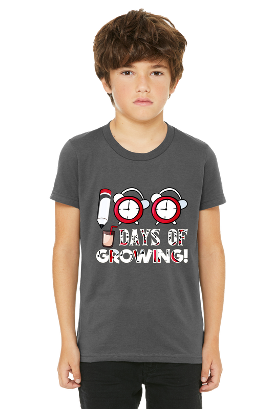 100 Days of Growing  Unisex Youth T-Shirt