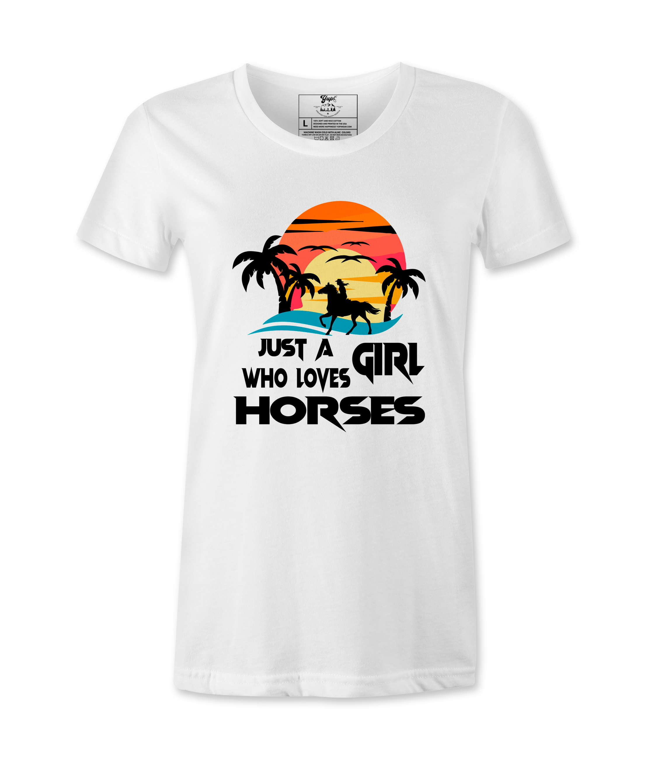 Just Who Loves Horses - T-Shirt