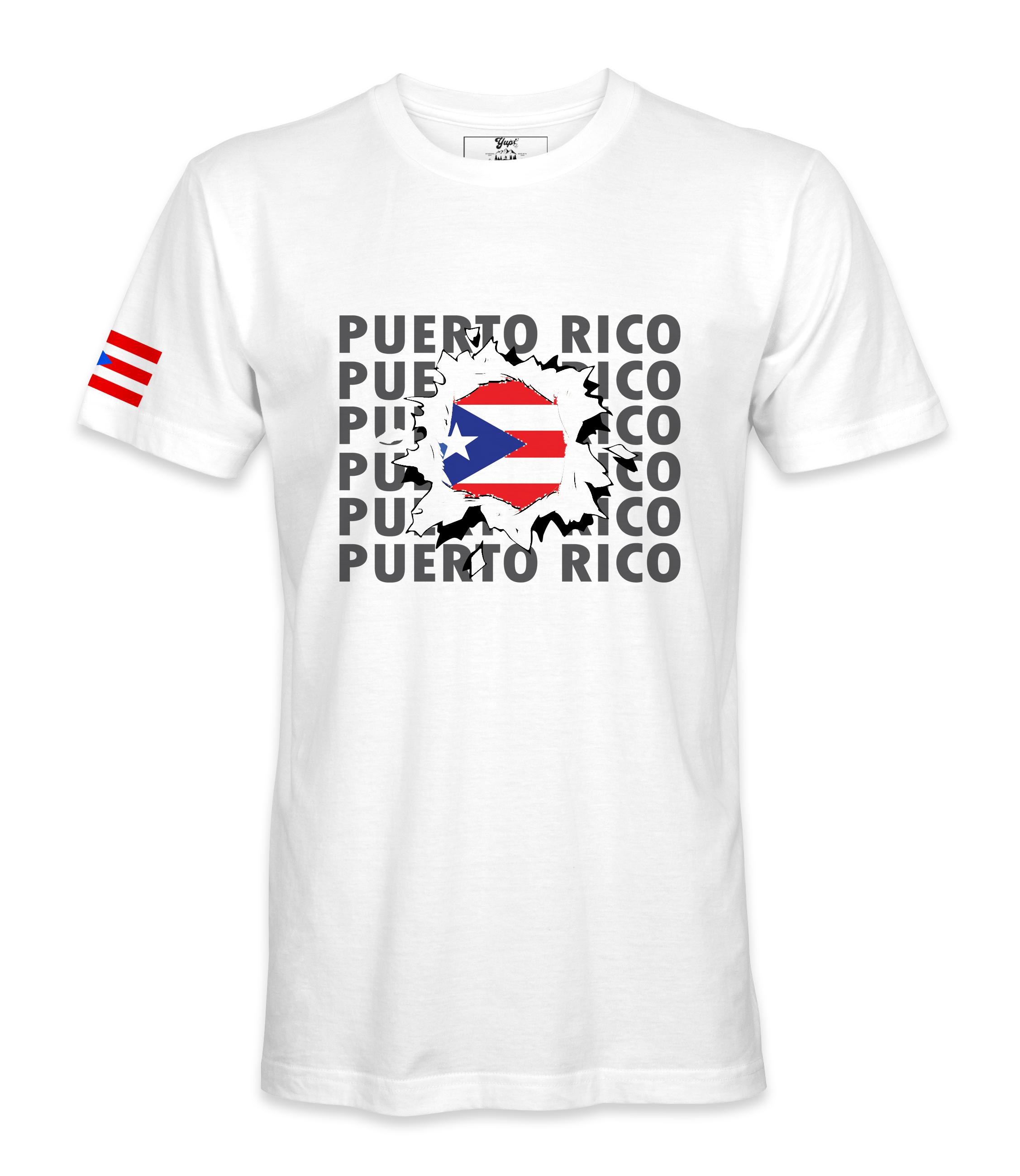 Puerto Rico Flag with name T-shirt