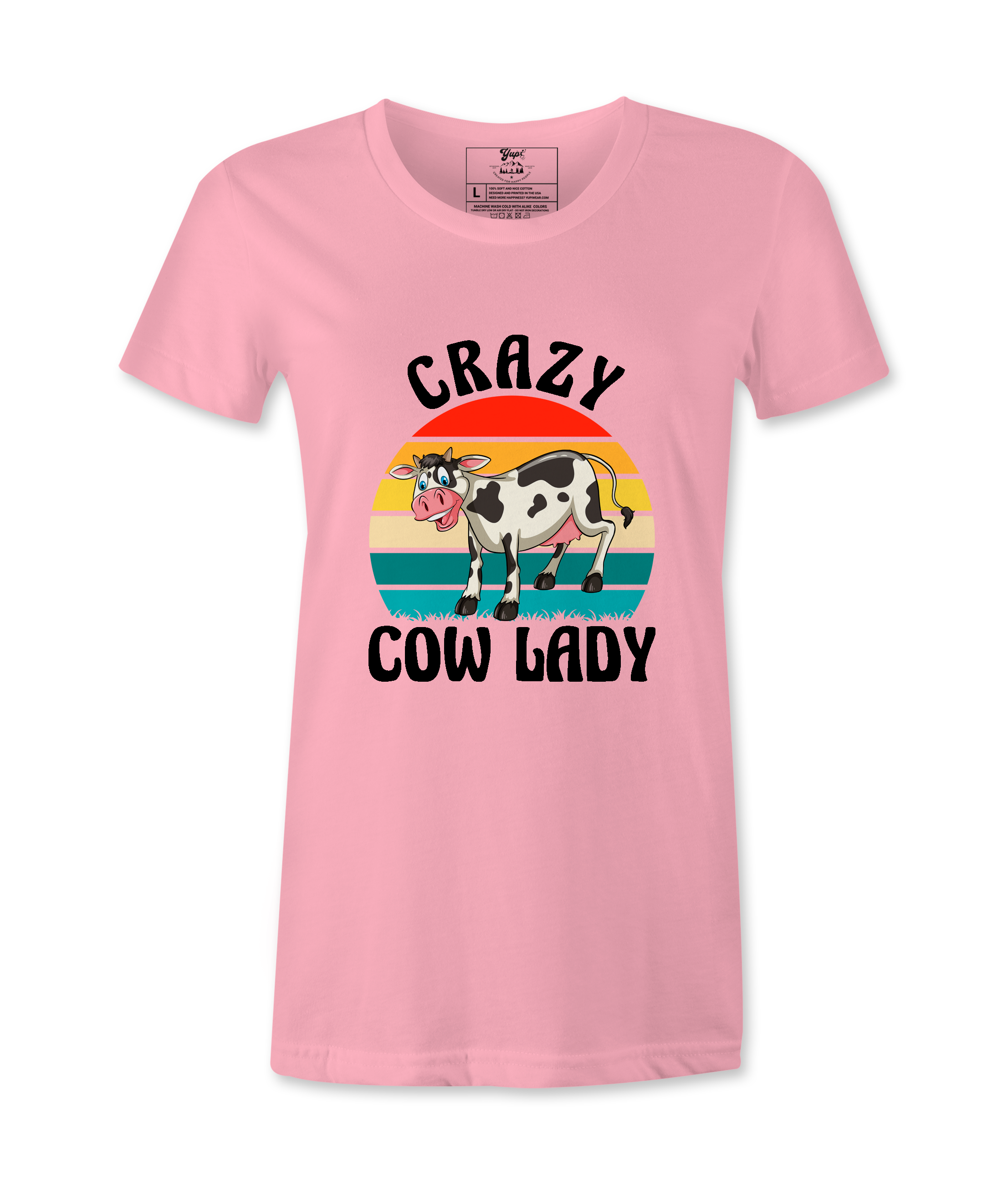 Crazy Cow Lady  - T-Shirt