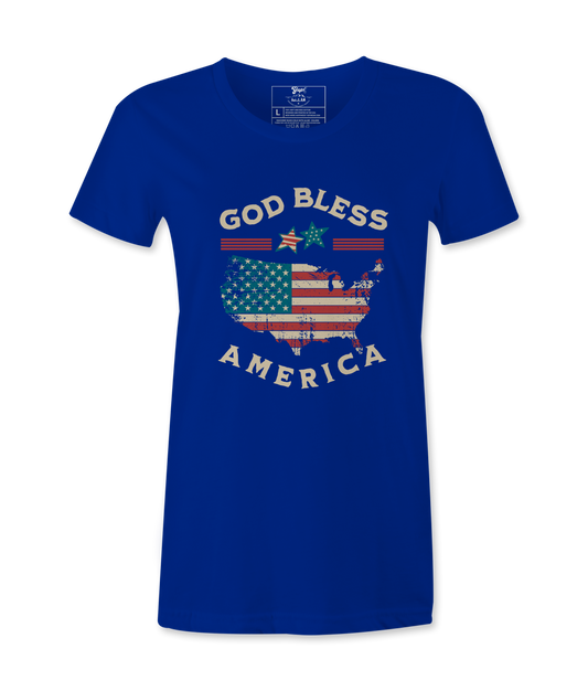 God Bless America Female T-Shirt