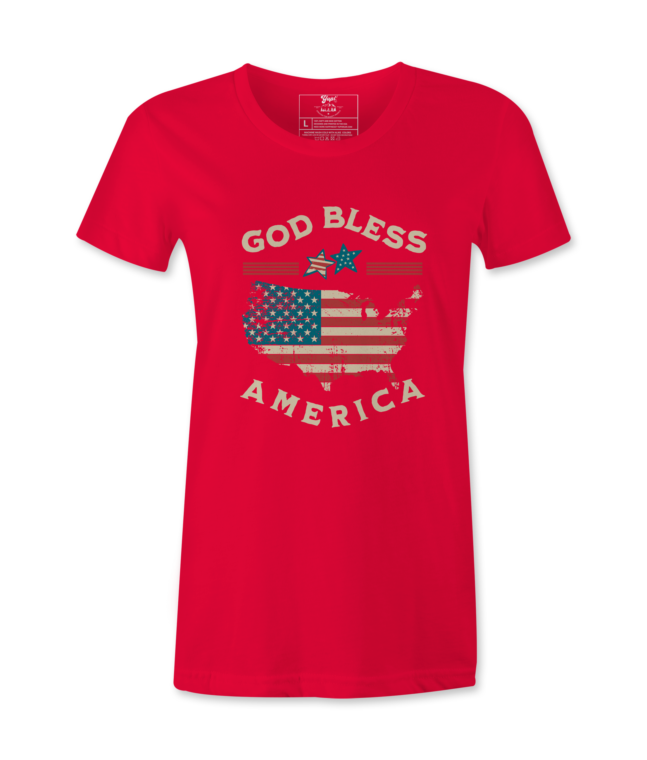 God Bless America Female T-Shirt