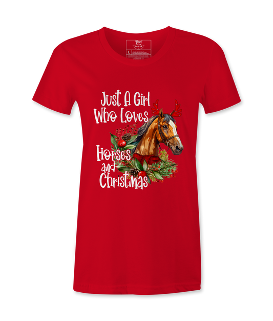 Just A Girl Who Loves - T-Shirt