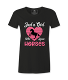 Just Who Loves Horses - T-Shirt