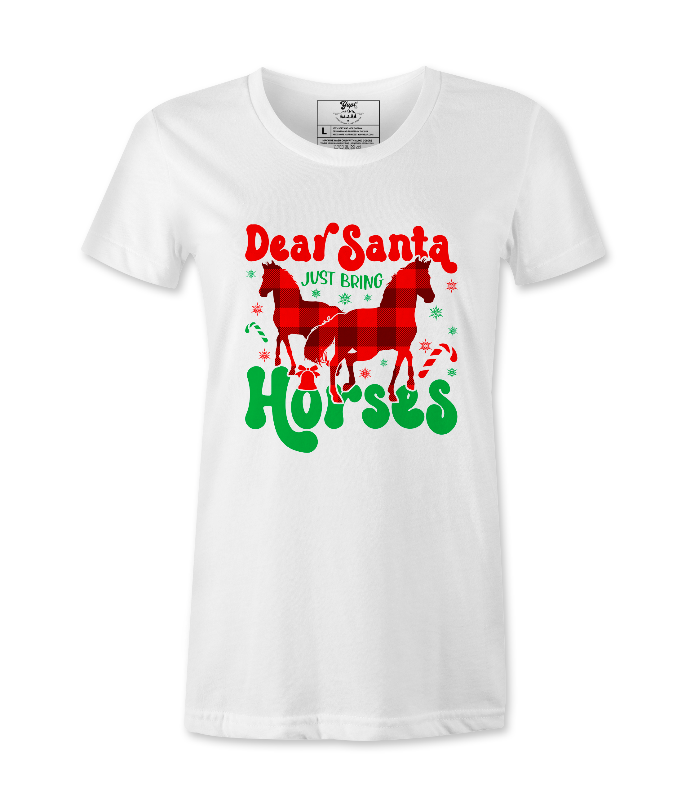 Dear Santa Just Bring  Horses - T-shirt