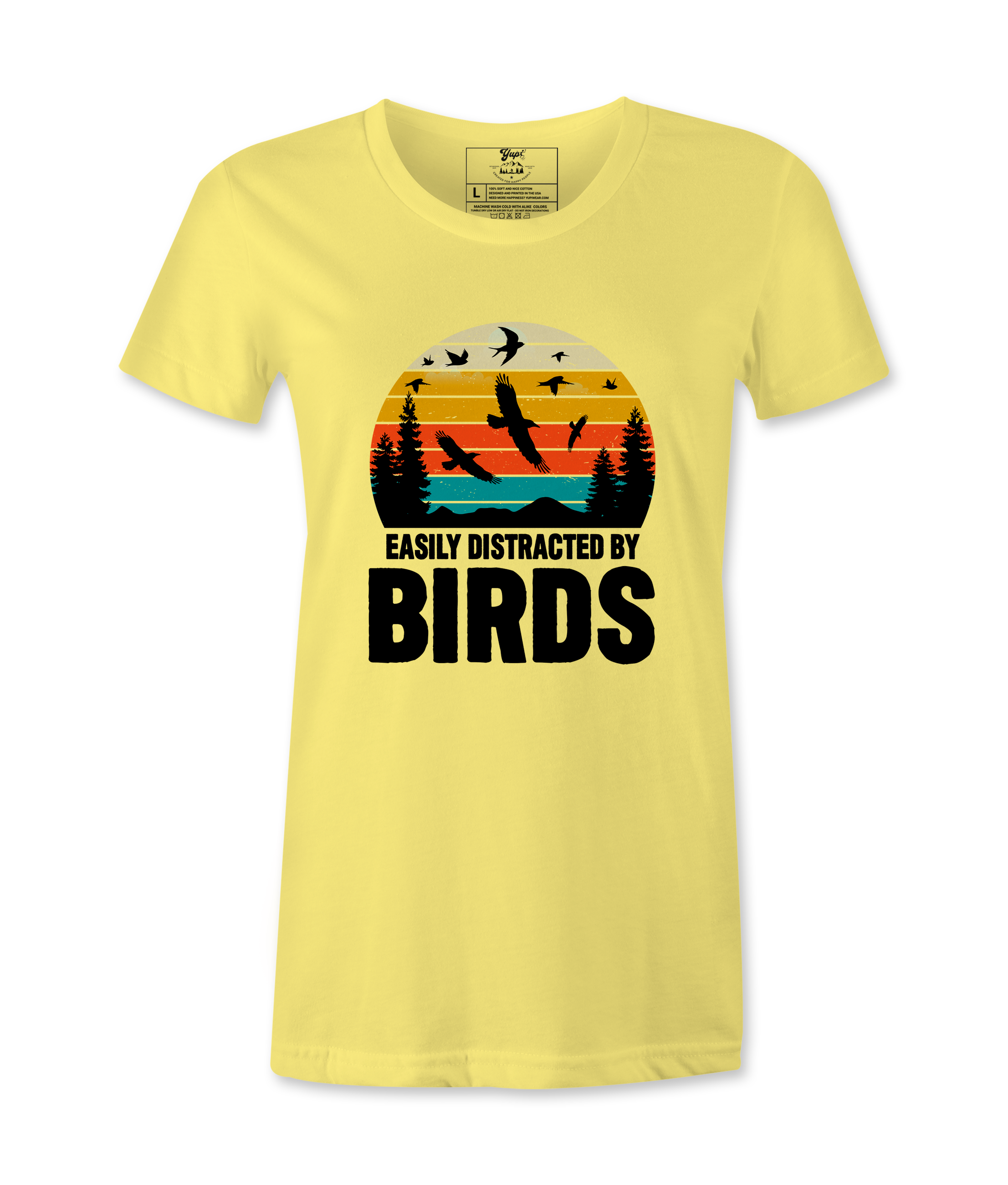 Easily Distracted By Birds - Female Tshirt