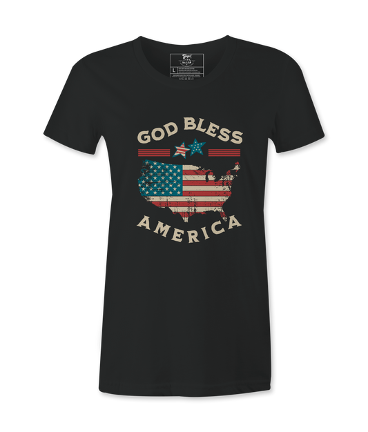 God Bless America Female T-Shirt