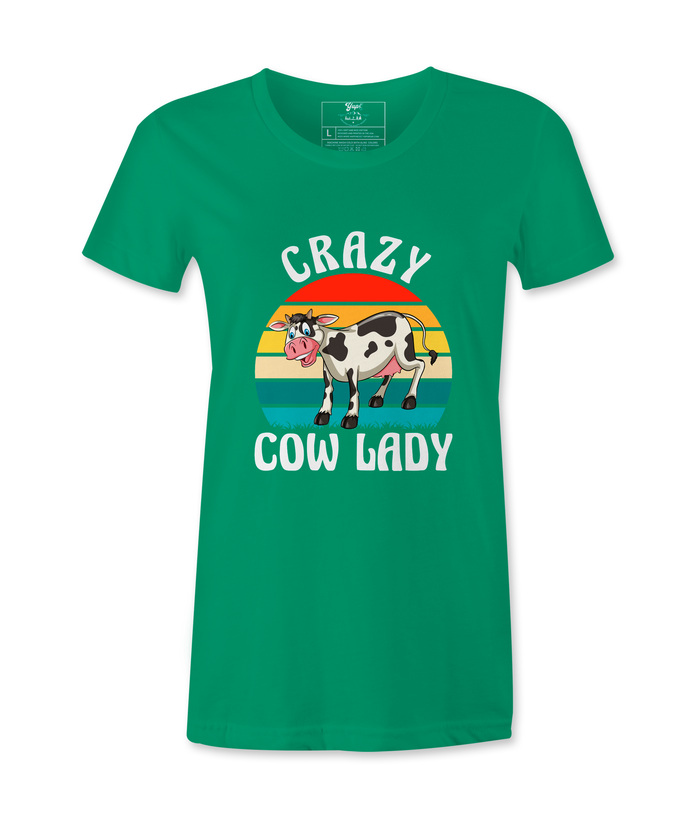 Crazy Cow Lady  - T-Shirt