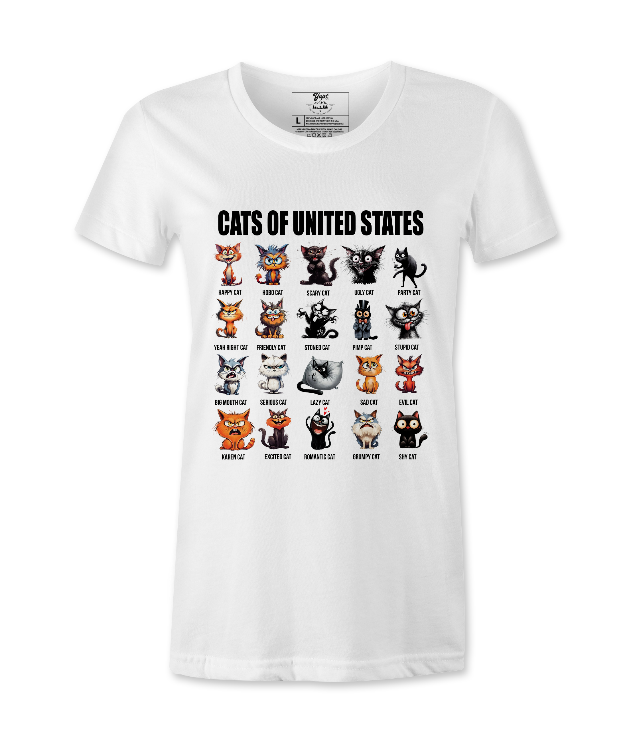 Cats of USA - T-shirt