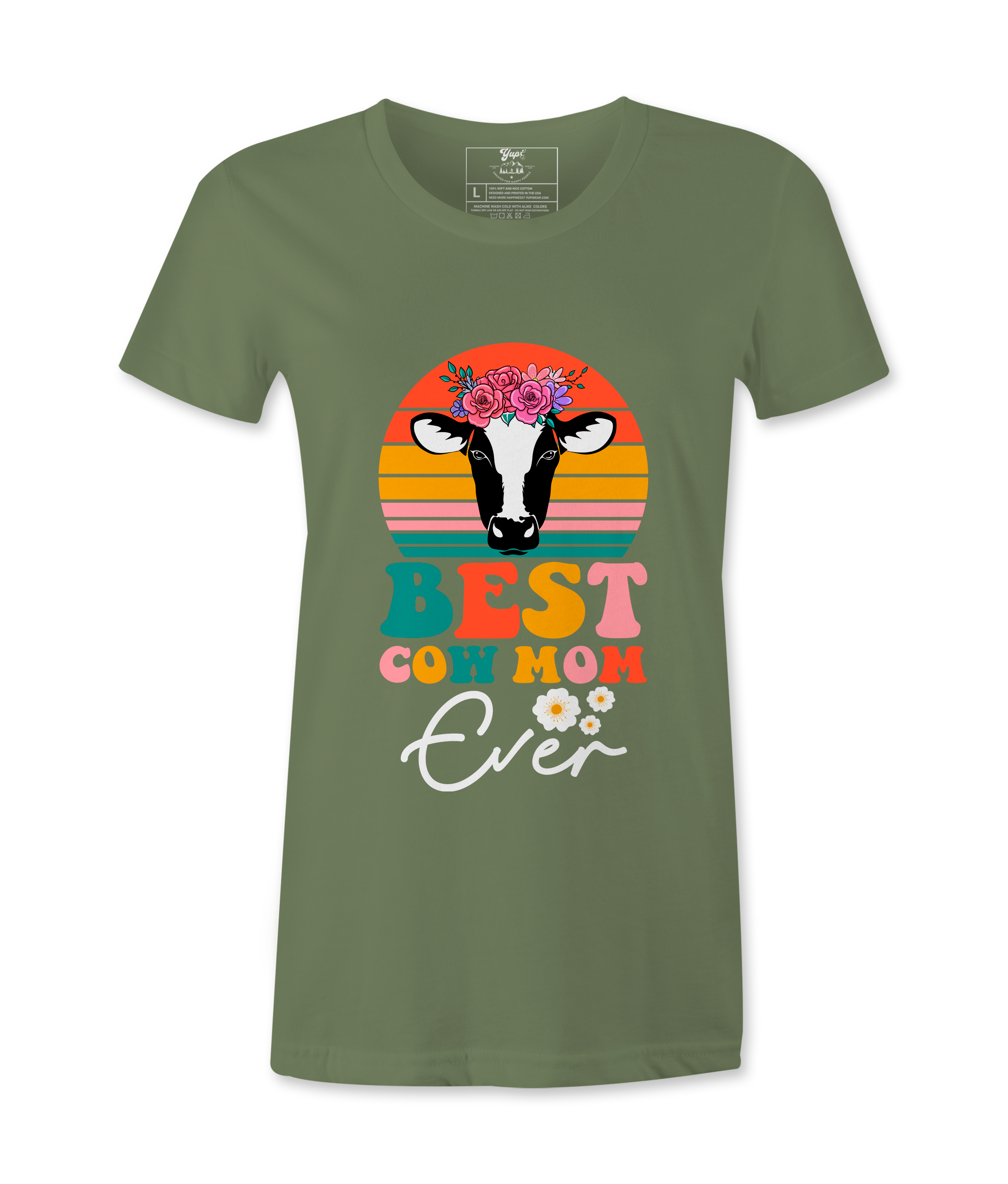 Best Cow Mom Ever  - T-Shirt