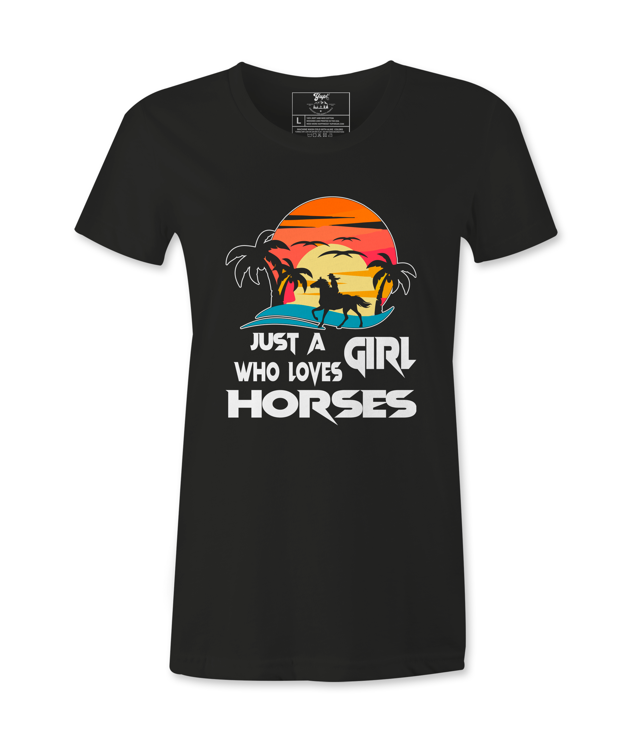 Just Who Loves Horses - T-Shirt