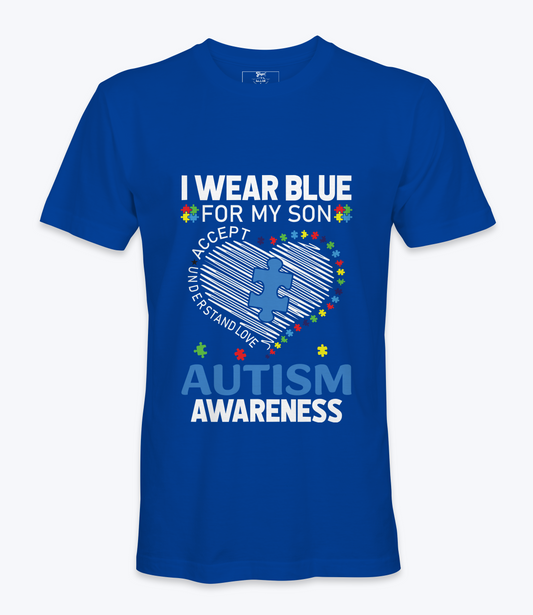 I Wear Blue For Autism - T-Shirt