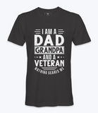 Dad, Grandpa, Veteran. T-Shirt