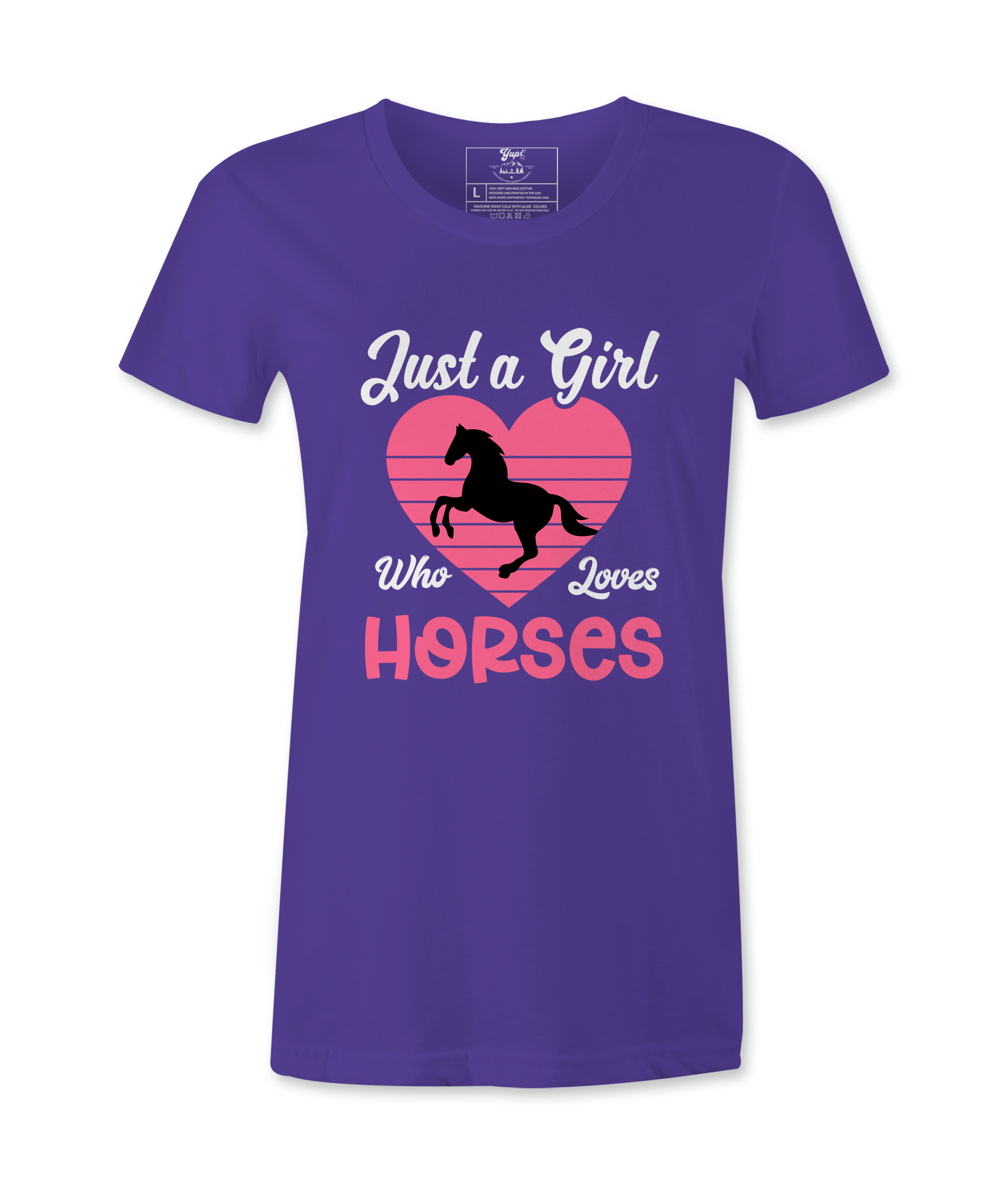 Just Who Loves Horses - T-Shirt