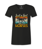 Just A Girl Who Loves Horses - T-Shirt