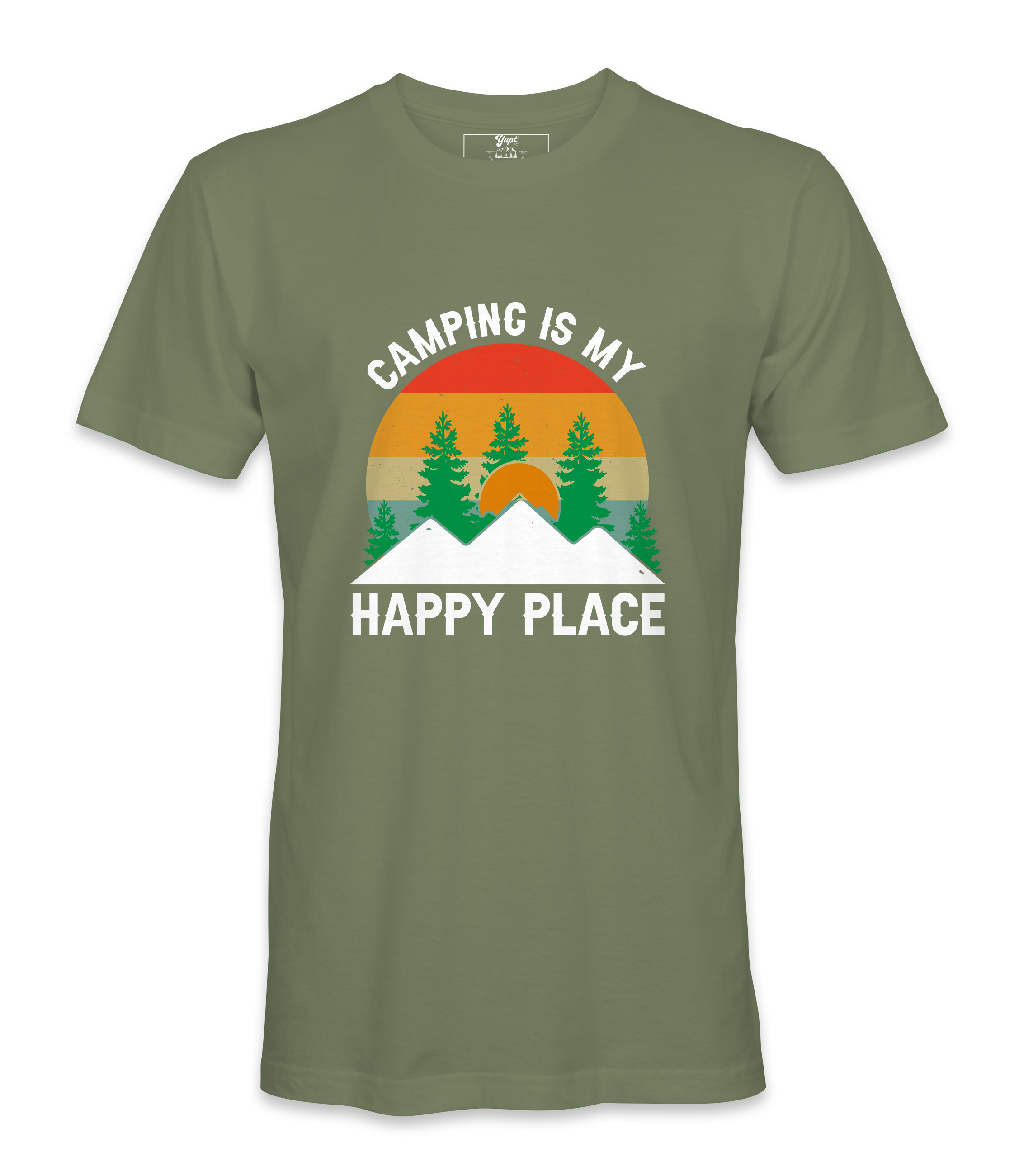 Camping Is My Happy Place - T-shirt