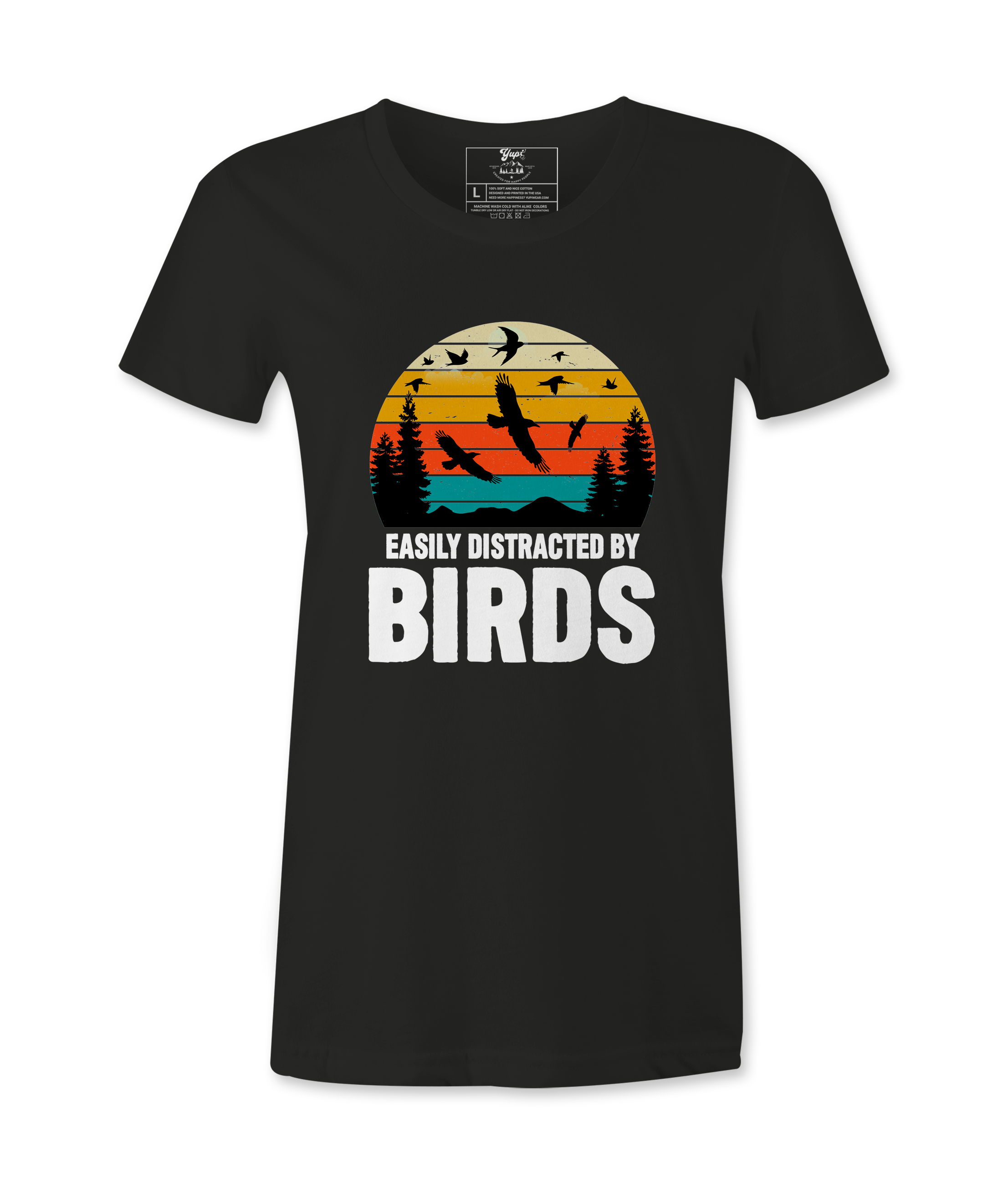 Easily Distracted By Birds - Female Tshirt