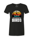 Easily Distracted By Birds - Female Tshirt