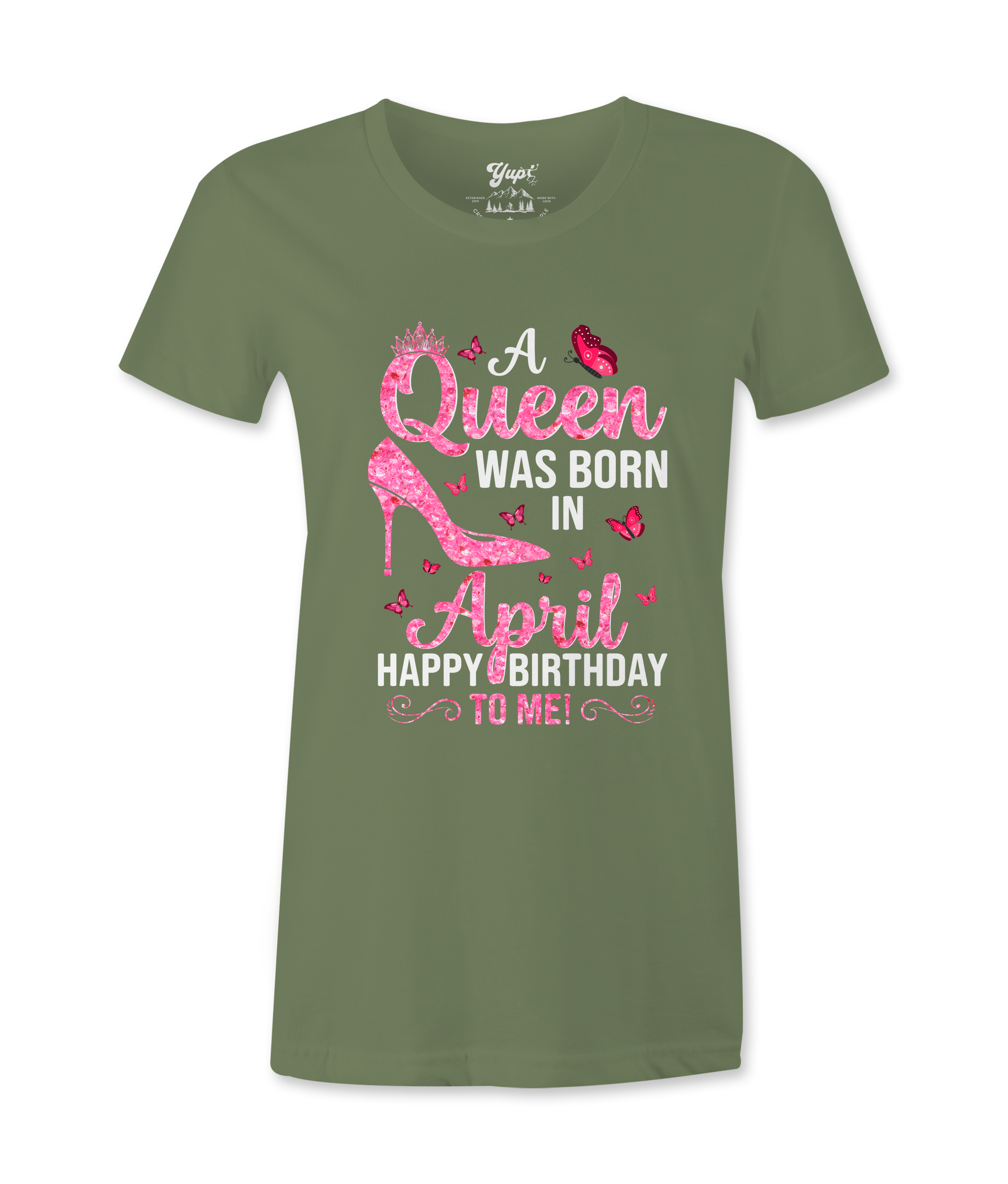 A Queen Was Born In April - T-shirt