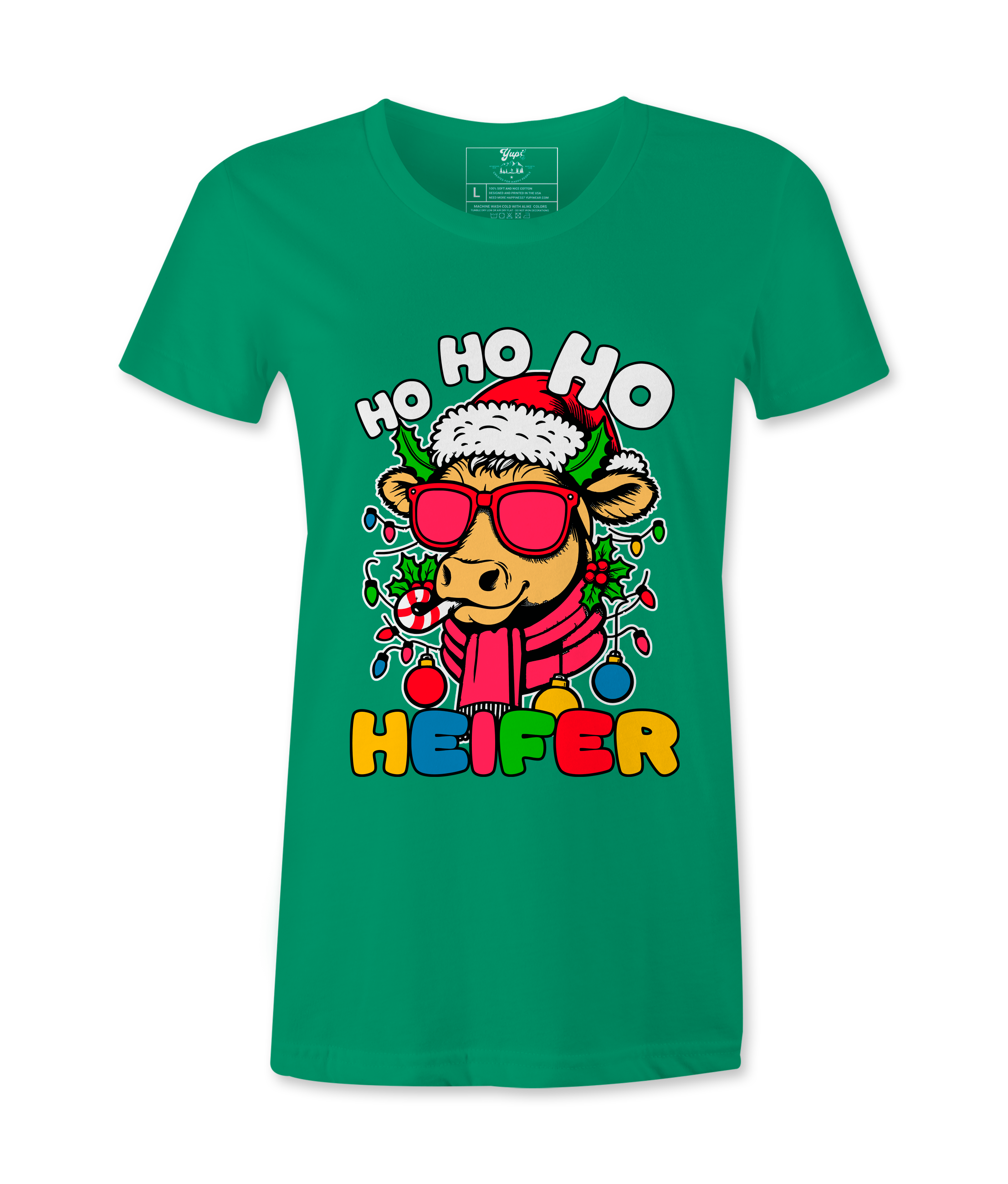 Ho Ho Ho  Heifer  - T-Shirt