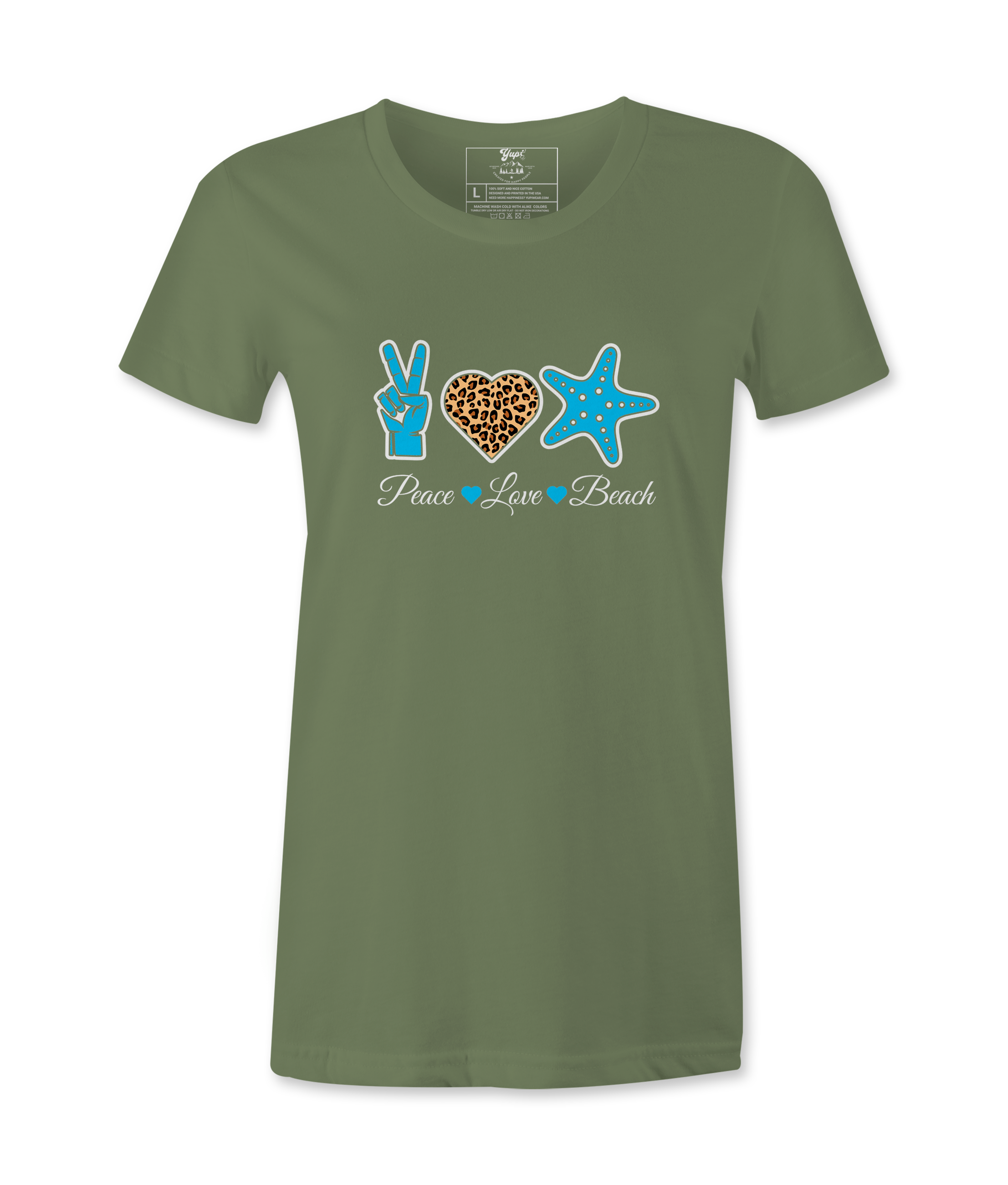 Peace Love Beach - T-shirt