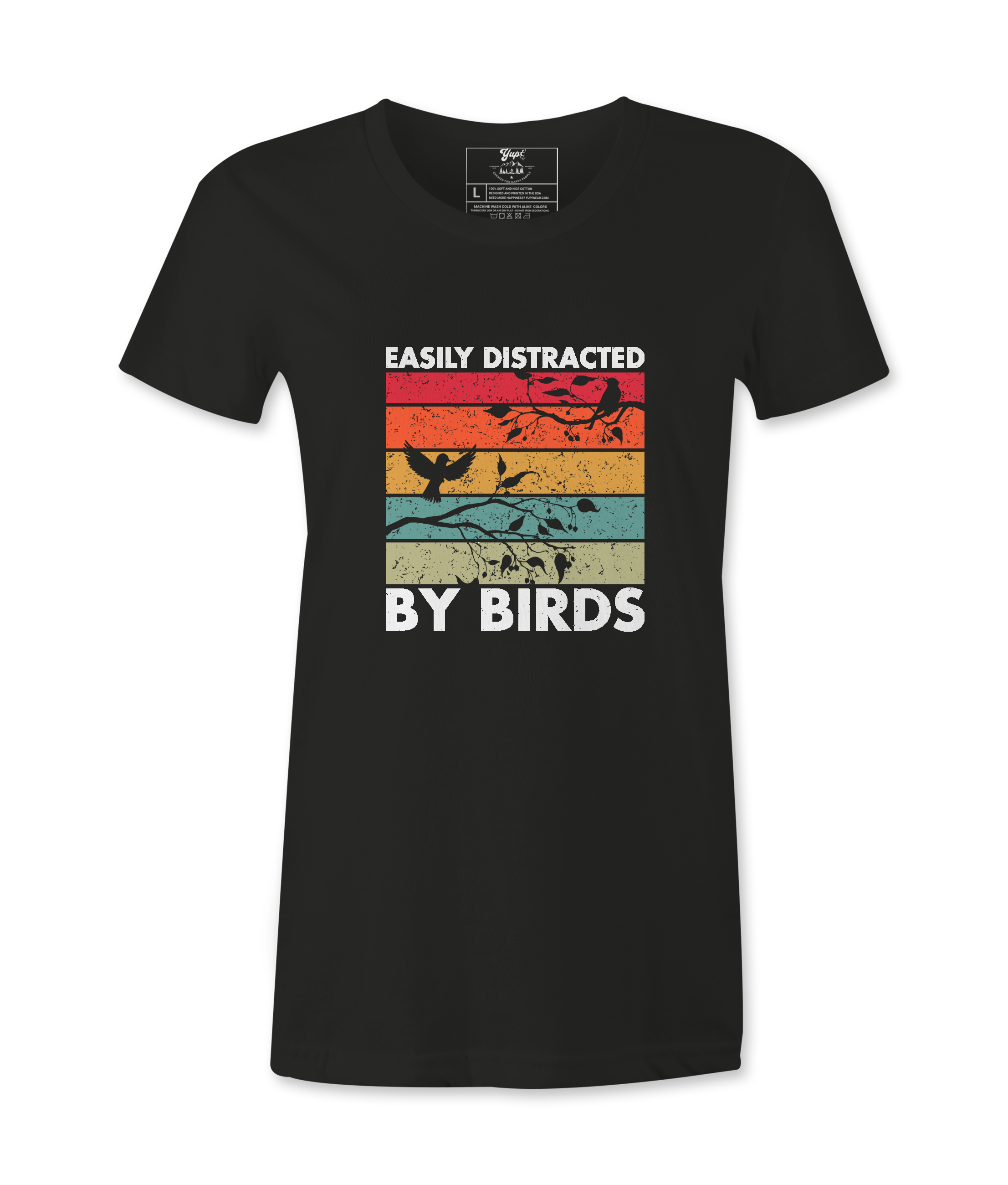 Easily Distracted By Birds - Female  Tshirt