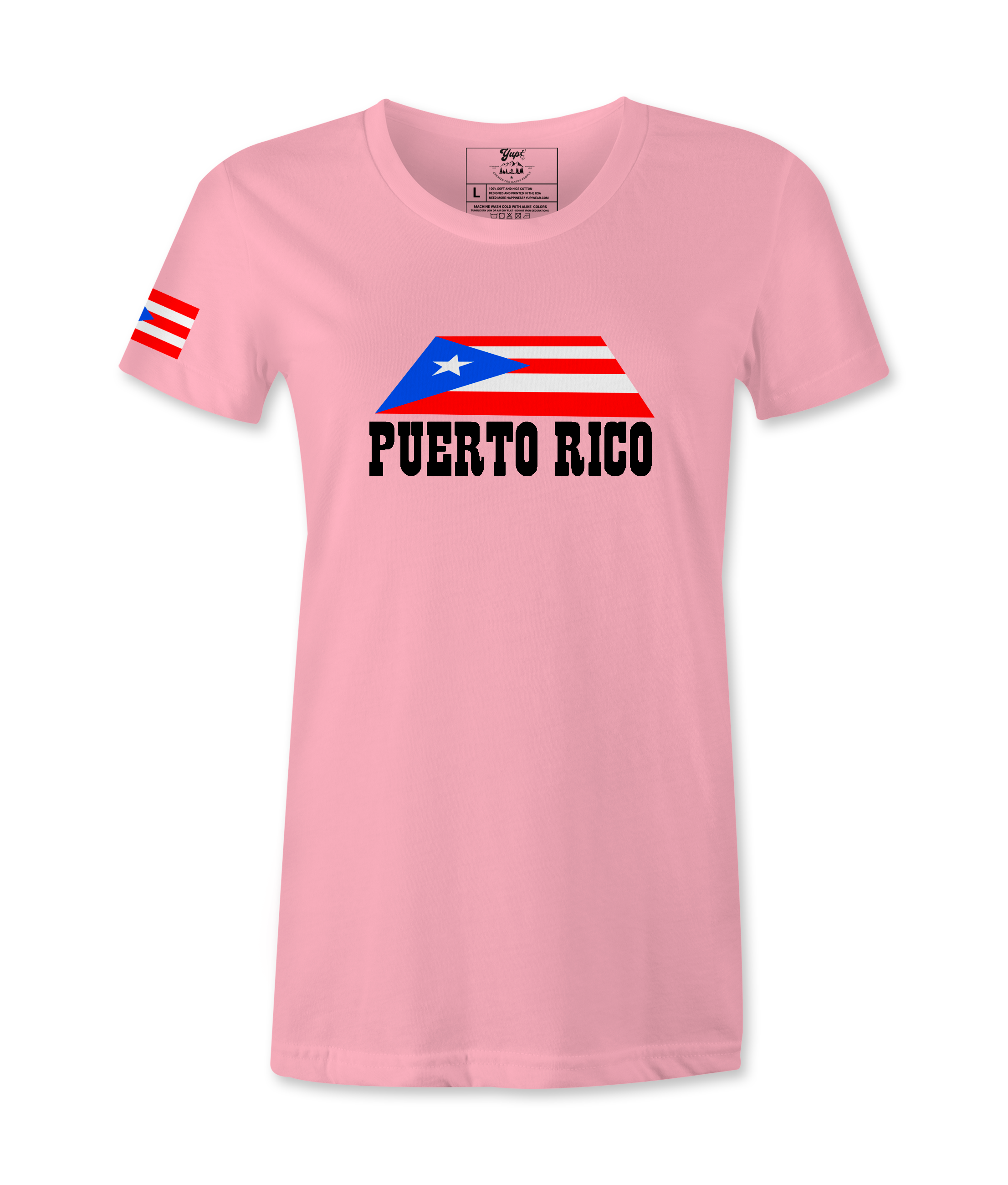 Puerto Rico Flag  in Island- Female T-shirt