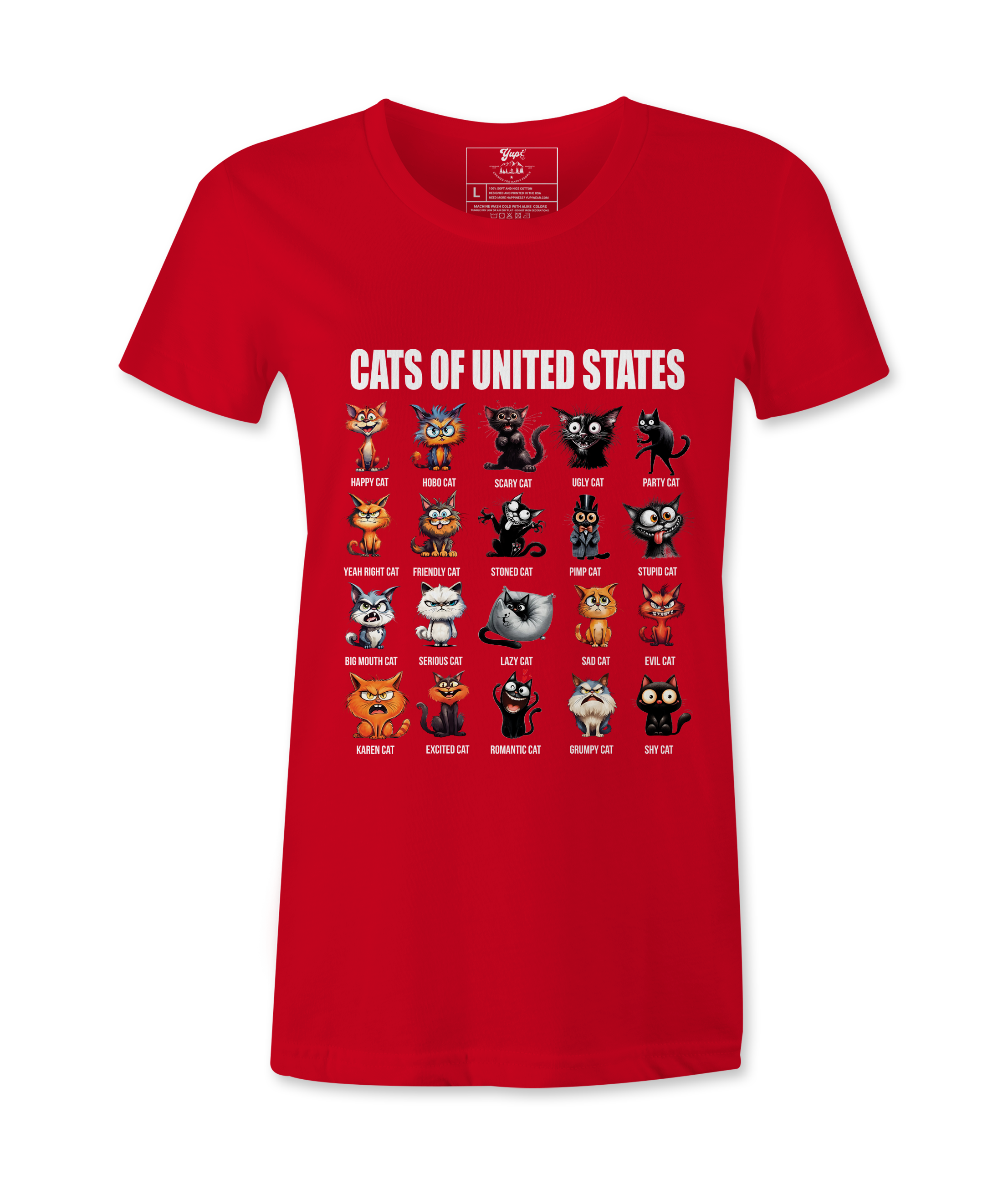 Cats of USA - T-shirt