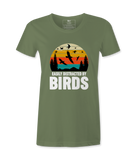 Easily Distracted By Birds - Female Tshirt