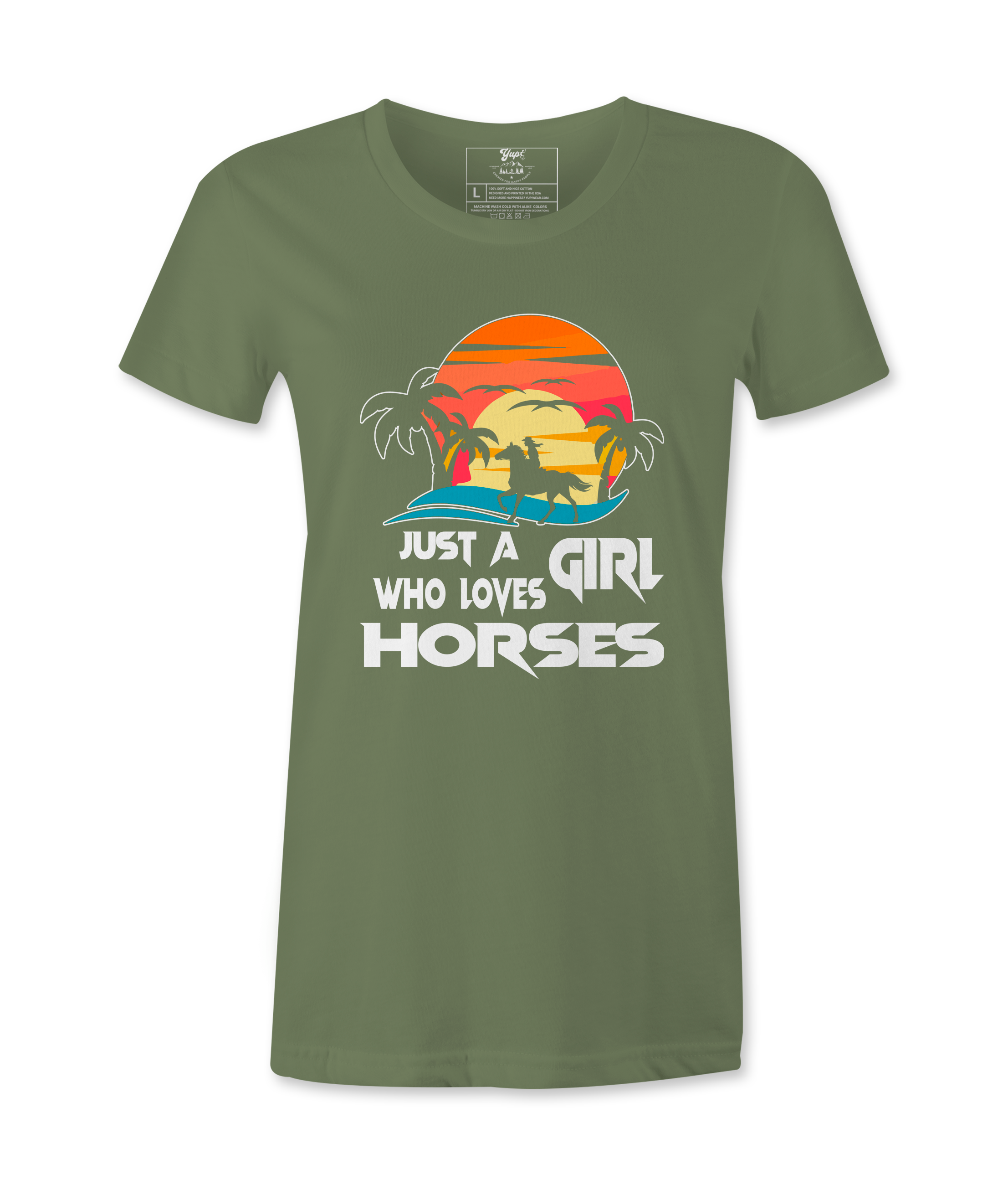 Just Who Loves Horses - T-Shirt