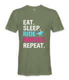 Eat Sleep Ride Horses Repeat - T-shirt