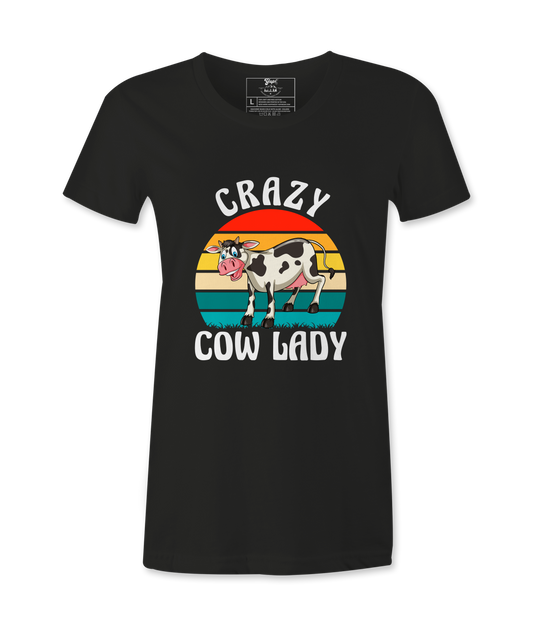 Crazy Cow Lady  - T-Shirt