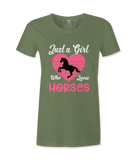 Just Who Loves Horses - T-Shirt