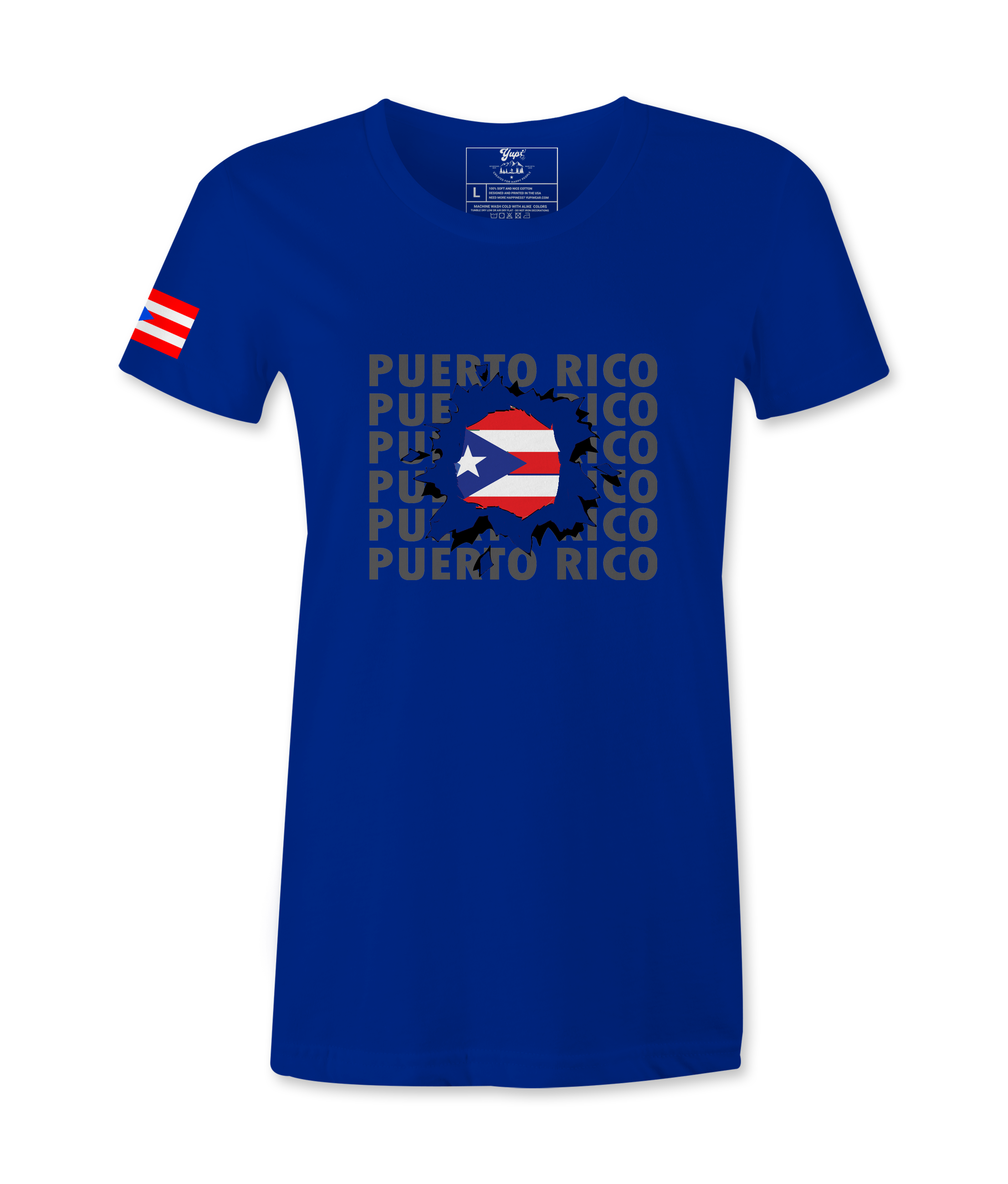 Puerto Rico Flag Female T-shirt