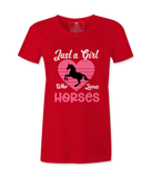 Just Who Loves Horses - T-Shirt