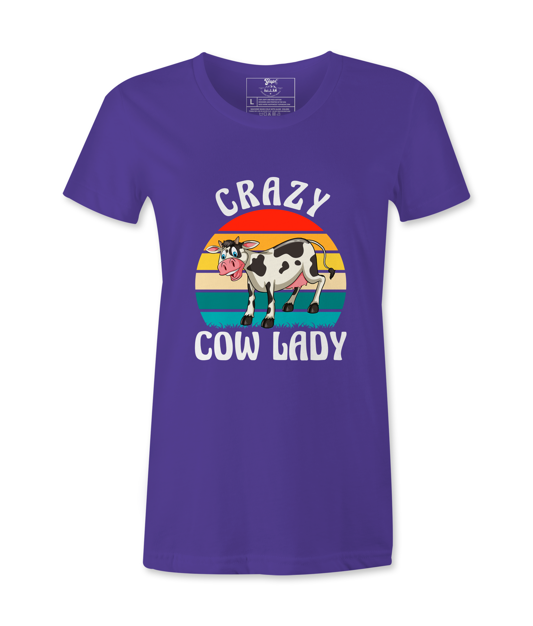 Crazy Cow Lady  - T-Shirt