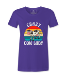 Crazy Cow Lady  - T-Shirt