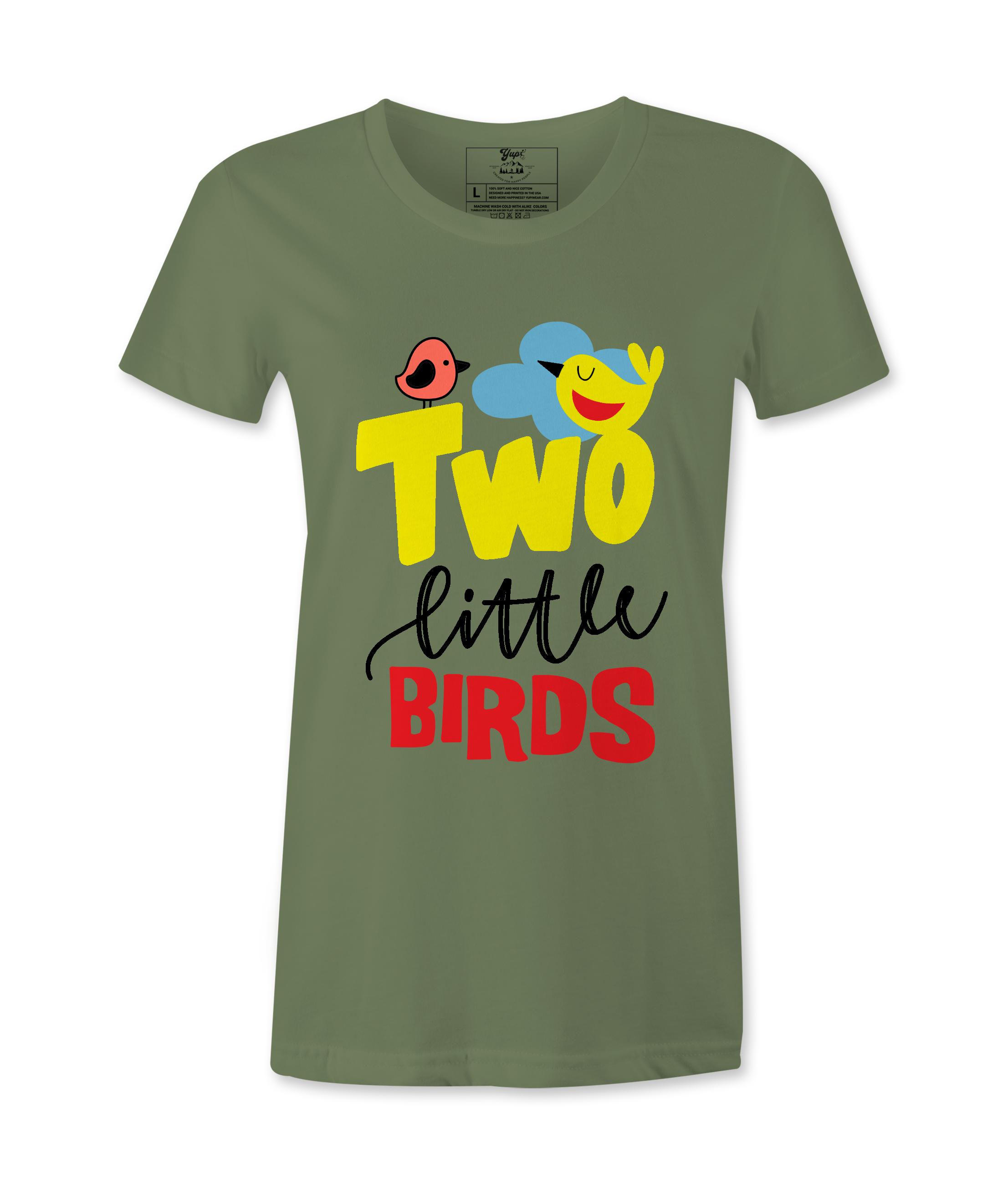 Two Little Birds - Female Tshirt