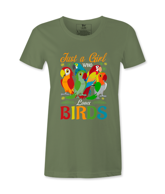 Just A Girl Who Loves Birds  Tshirt