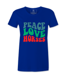 Peace Love  Horses - T-shirt