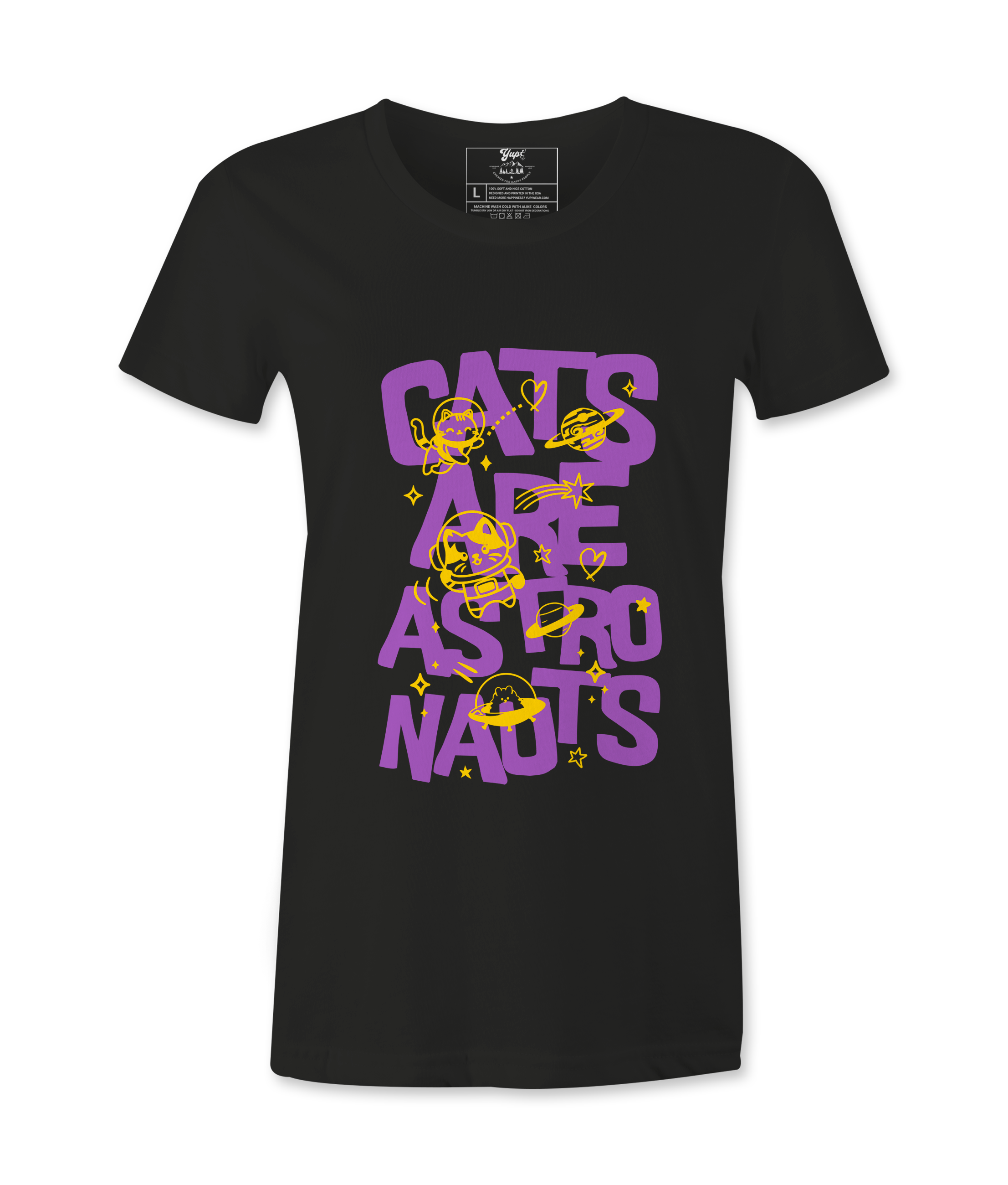 Cats Are Austronauts Female T-shirt