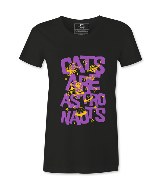 Cats Are Austronauts Female T-shirt