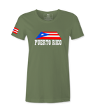 Puerto Rico Flag  in Island- Female T-shirt