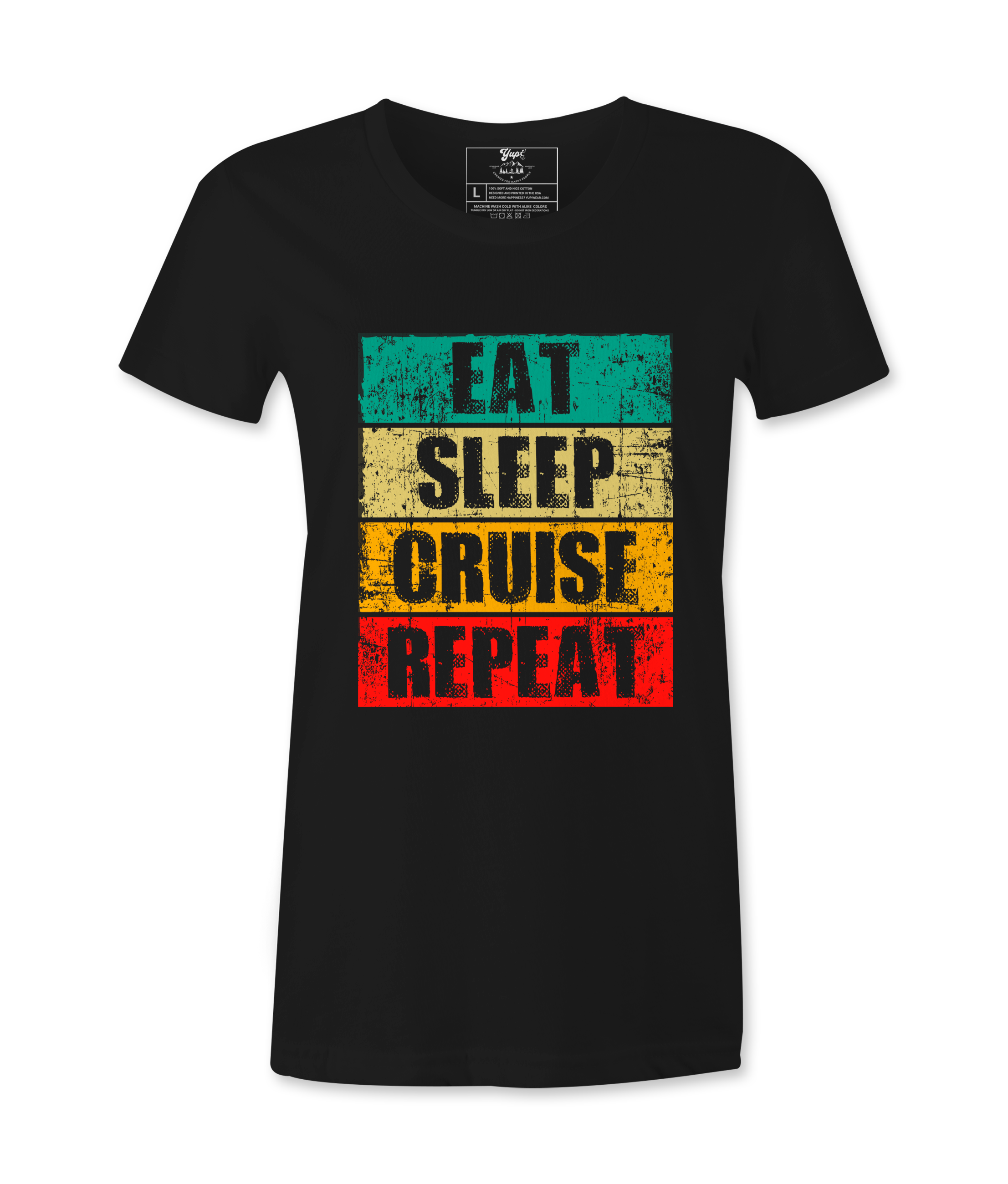 Eat Sleep Cruise Repeat  - T-shirt